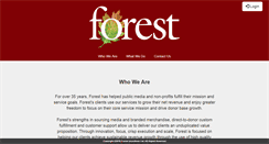 Desktop Screenshot of forestincentives.com