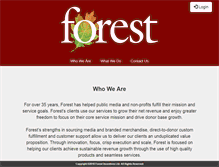 Tablet Screenshot of forestincentives.com